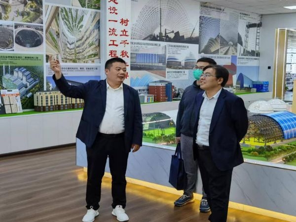 濟寧市任城區(qū)副區(qū)長孔繁華蒞臨濟寧一建鋼結(jié)構(gòu)工程有限公司指導工作